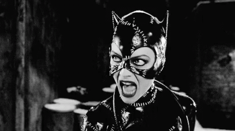 Catwoman Screaming Hate GIF