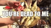 Caught Crab Youre Dead To Me GIF