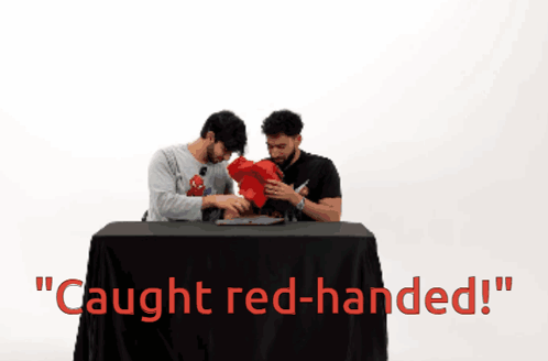 Caught Red-Handed Text