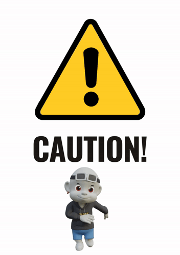 Caution Sign with Exclamation Point