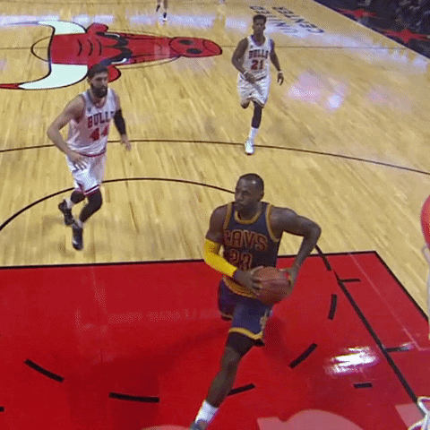 Cavaliers Lebron James Dunk GIF