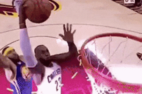 Cavaliers Lebron James Poster Dunk GIF
