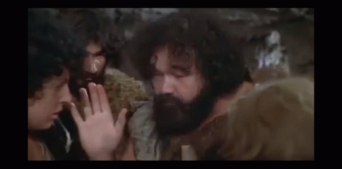 Leader Caveman Huddled Caveman Team GIF