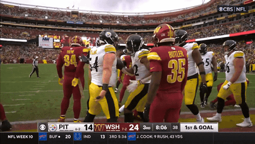 CBS NFL Broadcast Steelers Vs Redskins GIF