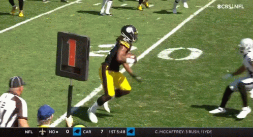 CBS NFL Steelers Vs Raiders Football Game GIF