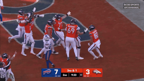 CBS Sports Buffalo Bills Vs Broncos Football GIF
