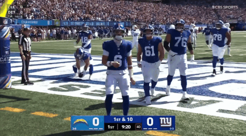 CBS Sports Football Chargers Vs Giants GIF
