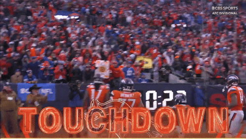 CBS Sports Football Touchdown Ad GIF