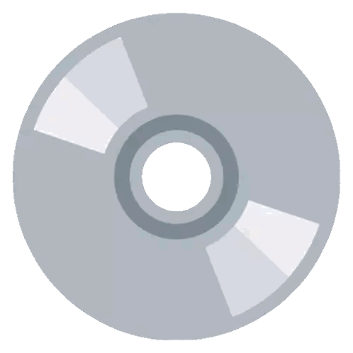 CD Icon with White Circle