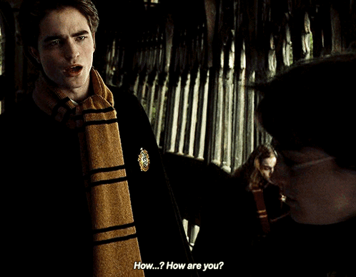 Cedric Diggory How Are You GIF