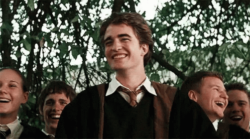 Cedric Diggory Laughing At Someone GIF