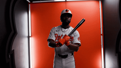 Cedric Mullins With Baseball Bat GIF