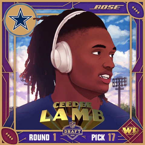 Ceedee Lamb Bose Headphones Art GIF