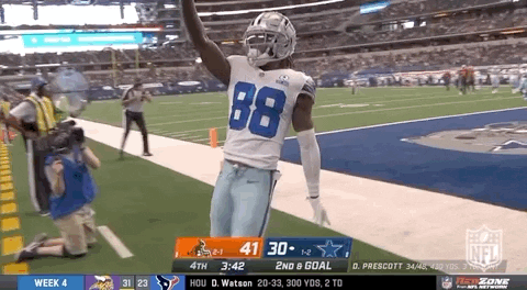 Ceedee Lamb Cheering Nfl 2020 GIF