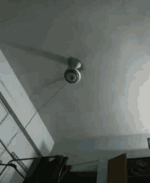 Ceiling Fan Blades Spinning Fast Gif