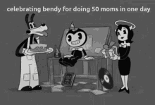 Celebrating Bendy Ink Machine Gift Cake GIF