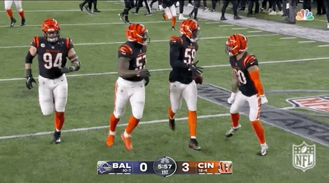 Celebrating Cincinnati Bengals Team GIF