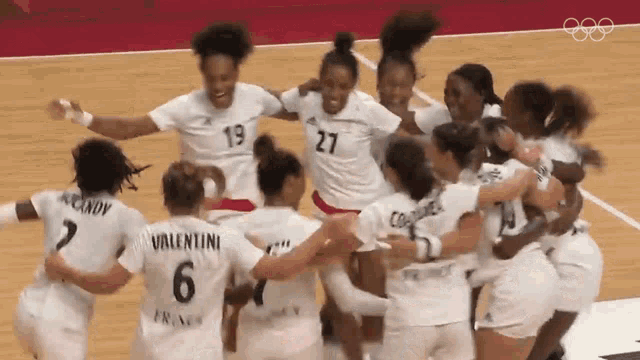 Celebrating France Handball Team Gif GIF