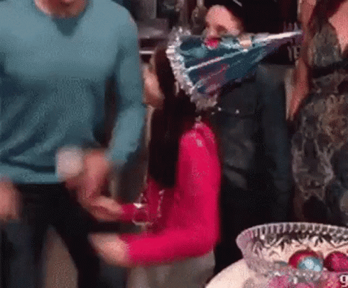 Girl Celebrating Her Birthday GIF