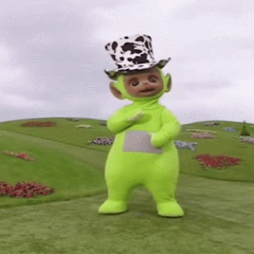 Teletubbies Dipsy Celebrating GIF
