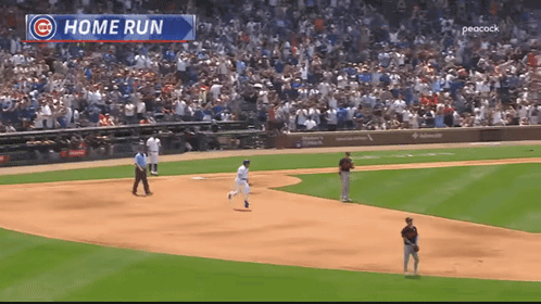 Celebrating Home Run In Baseball Game GIF