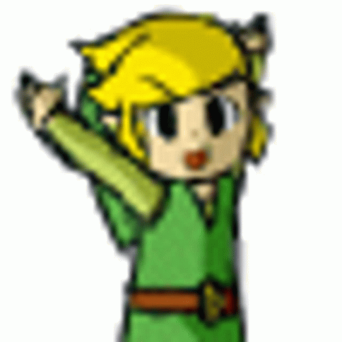 Celebrating Zelda Link GIF