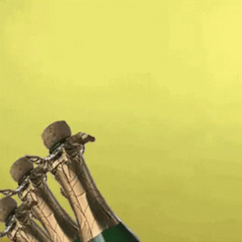 Celebration Popping Champagne GIF