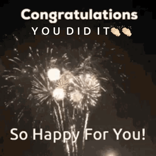 Celebration With Fireworks GIF
