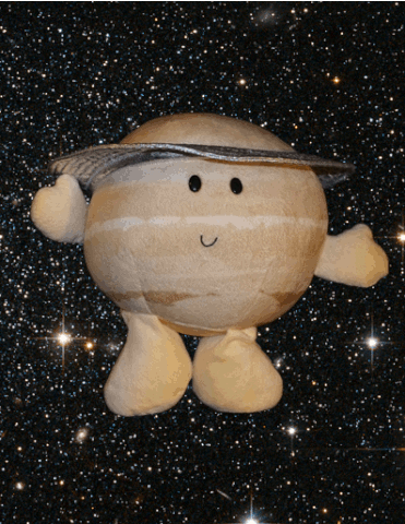 Celestial Buddies Saturn Plushie GIF