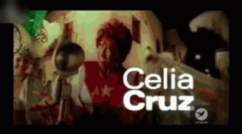 Celia Cruz in Red Top