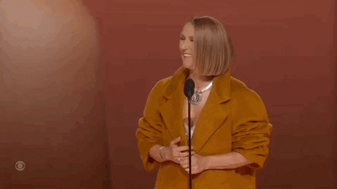 Celine Dion 66th Grammy Awards GIF