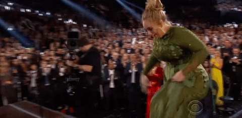 Celine Dion And Adele Hugging GIF