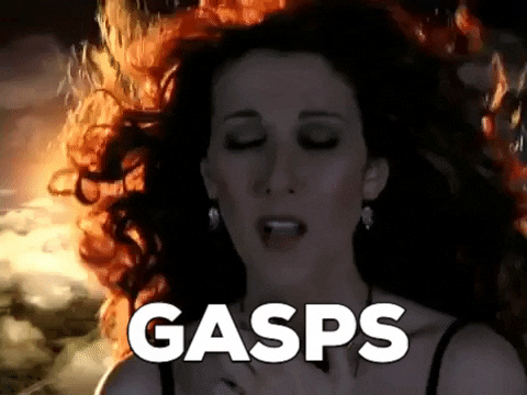 Celine Dion Gasps GIF
