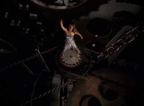 Celine Dion Inside Mechanical Gears GIF