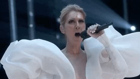 Celine Dion Singing GIF