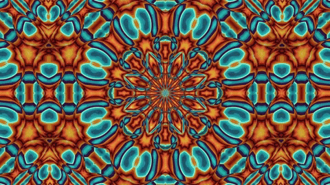 Cell Like Movement Digital Art Kaleidoscope GIF