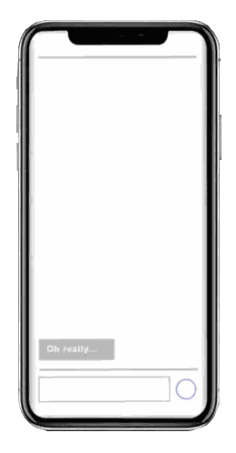 Cell Phone Saying Oh Really