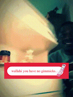 Cell Phone Saying Wallahi You Have No Gimmicks