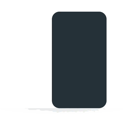 Cell Phone with Blue Circle Screen