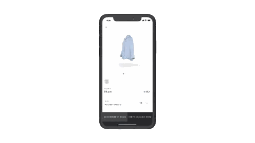 Cell Phone with Person in Sweater and Jeans