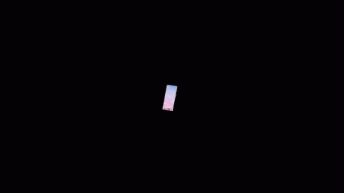Cell Phone With Pink Sky and Clouds