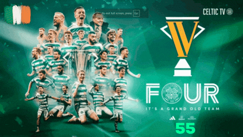 Celtic TV Poster With Players GIF
