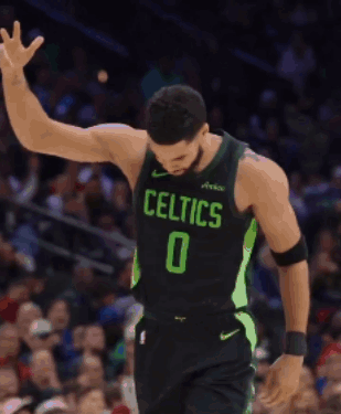 Celtics Basketball Player In Green And Black Jersey GIF