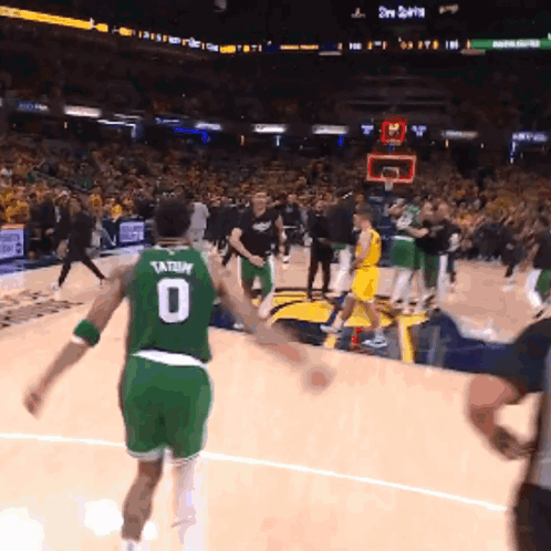 Celtics Jayson Tatum Celebratory Bump GIF