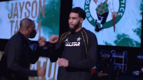 Celtics Jayson Tatum Entrance Handshake GIF