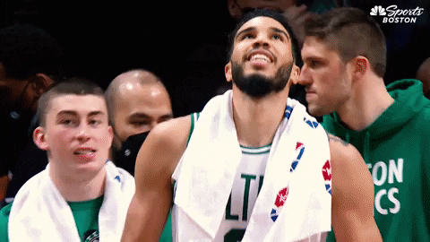 Celtics Jayson Tatum Excited Jumping GIF