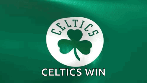 Celtics Logo With Shamrock GIF