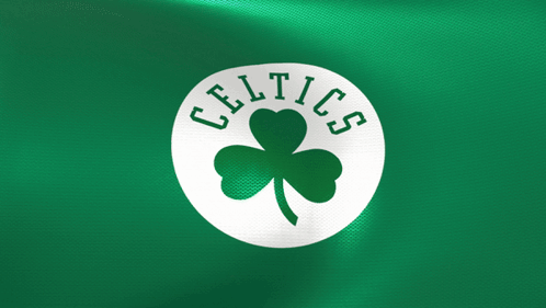 Celtics Logo With Shamrock GIF