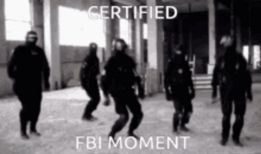 Certified Fbi Moment Dancing Police Officers Meme GIF