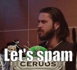 Ceruos Let's Spam Tapping GIF